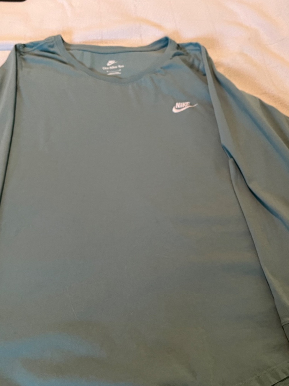 Nike Long Sleeve Tee Sage Green Oversized Relaxed Fit Shirt 2X - Picture 5 of 5